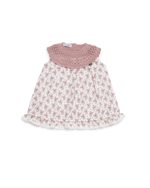 Vestito manica corta con stampa teneri koala - NUOVA COLLEZIONE CHICCO P/E 2026