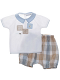 Set t-shirt e pantaloni corti a quadretti - NUOVA COLLEZIONE P/E 2023 BARCELLINO