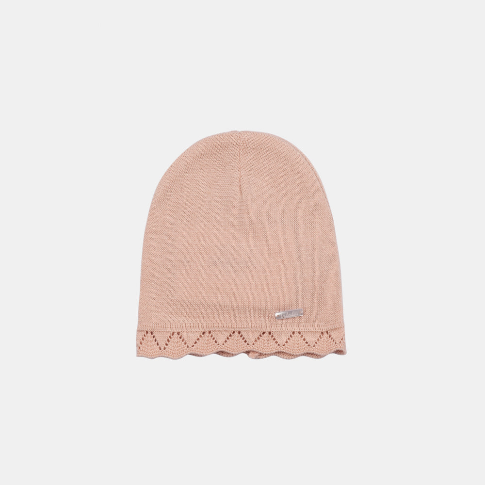 Cappellino di tricot con bordino traforato - NUOVA COLLEZIONE P/E 2023 LALALU'