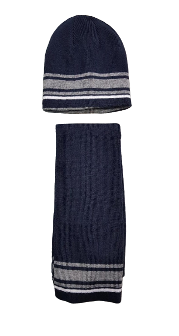 Set cappello e sciarpa in maglia rasata CHICCO